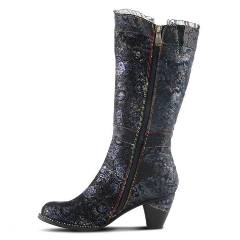 L'Artiste Women's Desssalta Heeled Boots- Navy Multi - Image 3