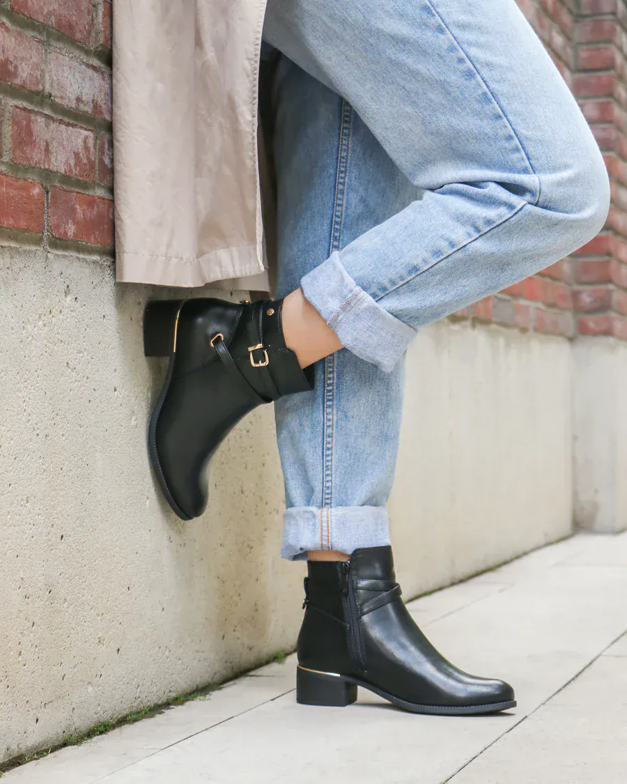 Lady Comfort Women's Becka 02 Low Boots- Black - Image 5