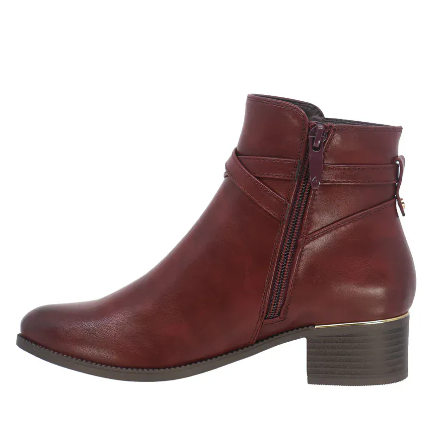 Lady Comfort Women's Becka 02 Low Boots- Bordo - Image 3