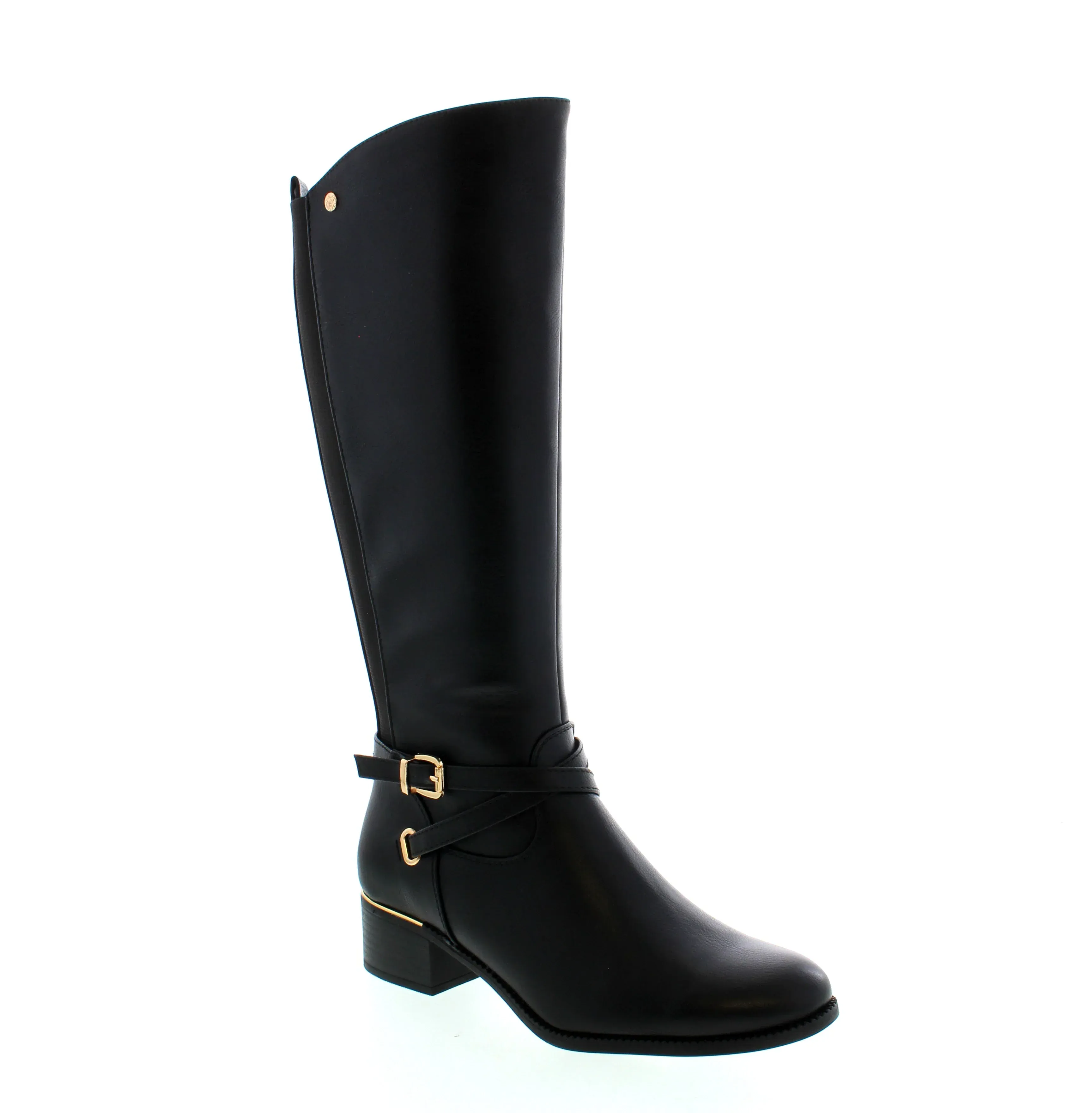 Lady Comfort Women's Betty 01 Tall Dress Boots- Black