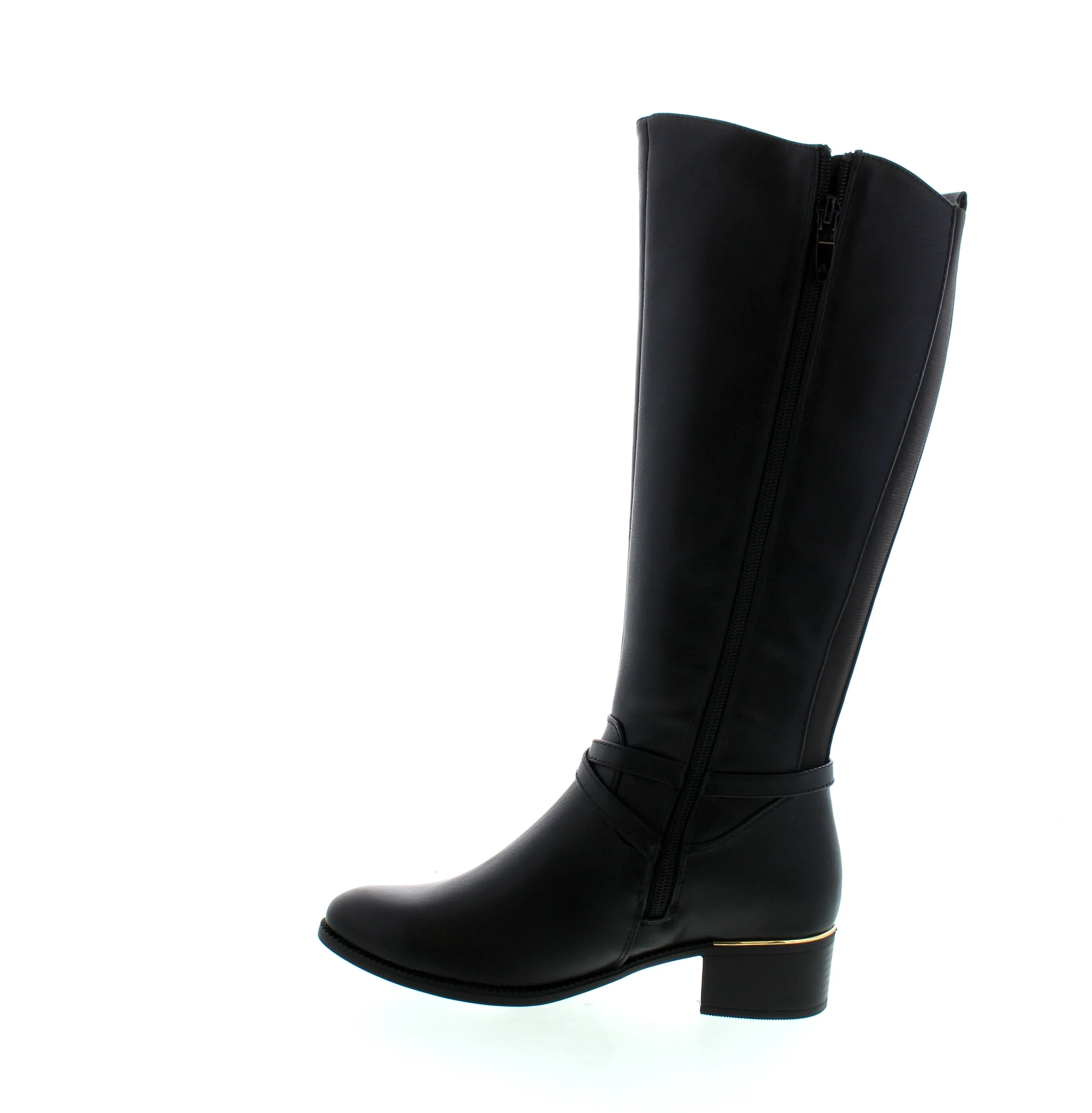 Lady Comfort Women's Betty 01 Tall Dress Boots- Black - Image 5