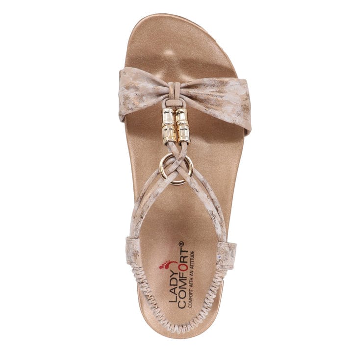 Lady Comfort Women's Brianna 03 Sandals- Pink - Image 4