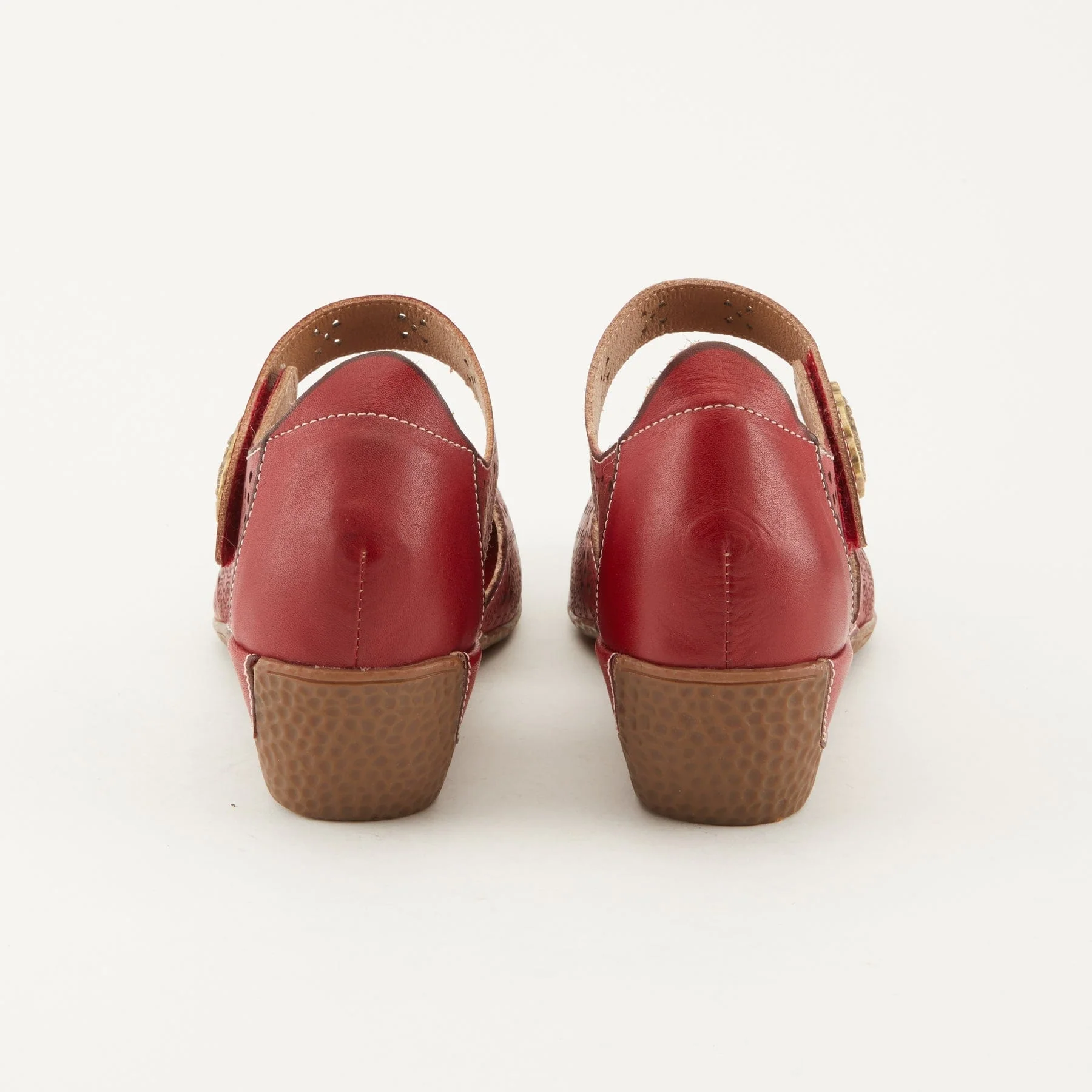 L'Artiste Women's Americana Wedge Sandals- Red - Image 5