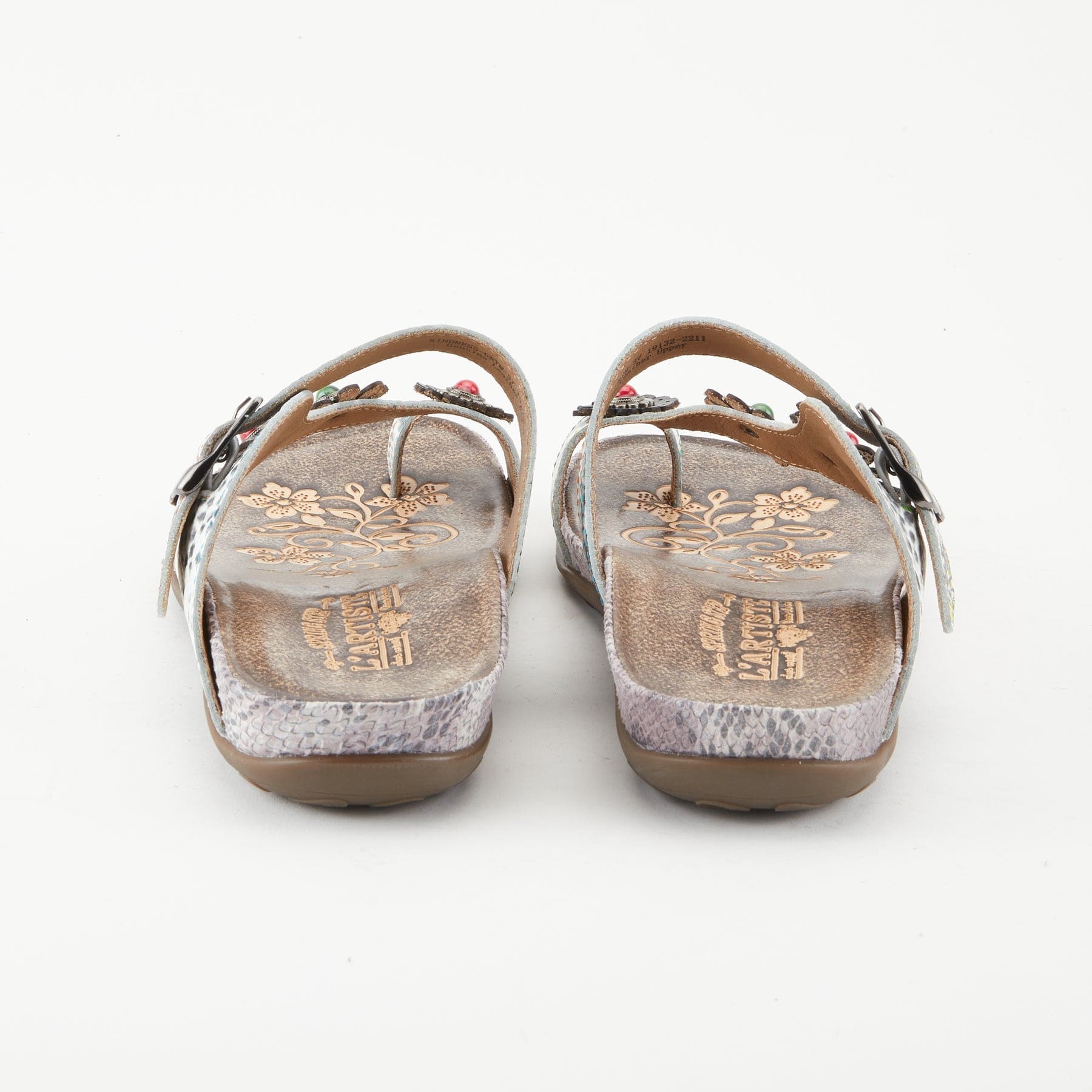 L'Artiste Women's Kindness Sandals- Grey Multi - Image 4