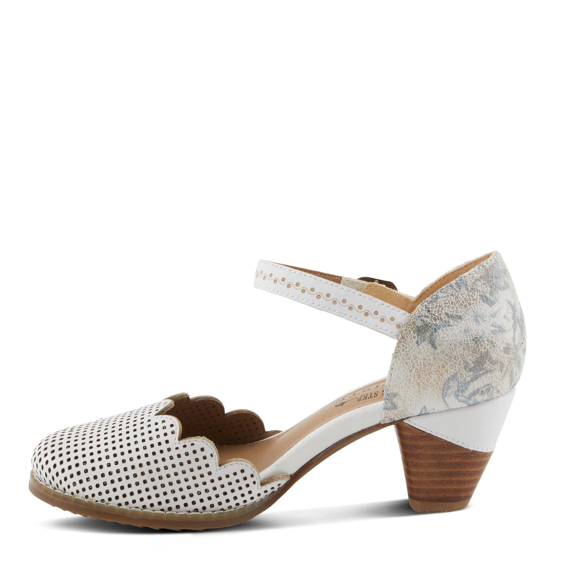 L'Artiste Women's Parchelle Mary Jane Heels- White Multi - Image 2
