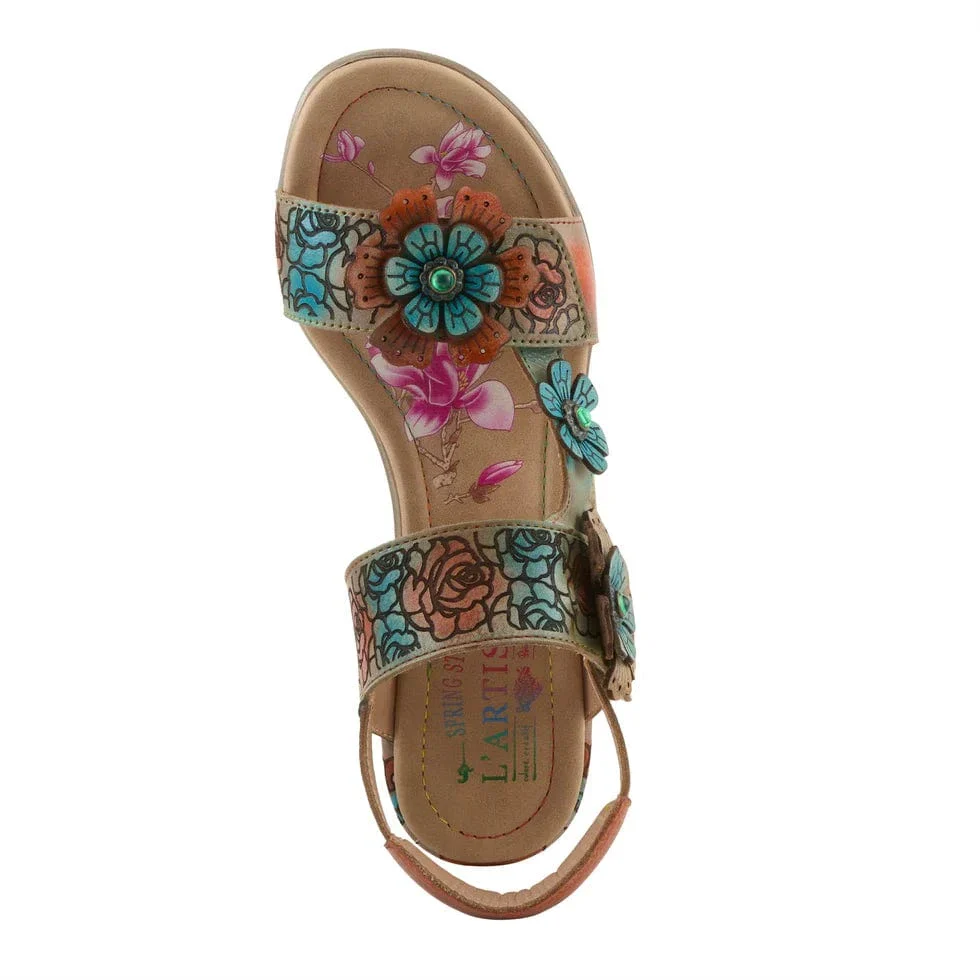 L'Artiste Women's Salira Heeled Sandals- Grey Multi - Image 3