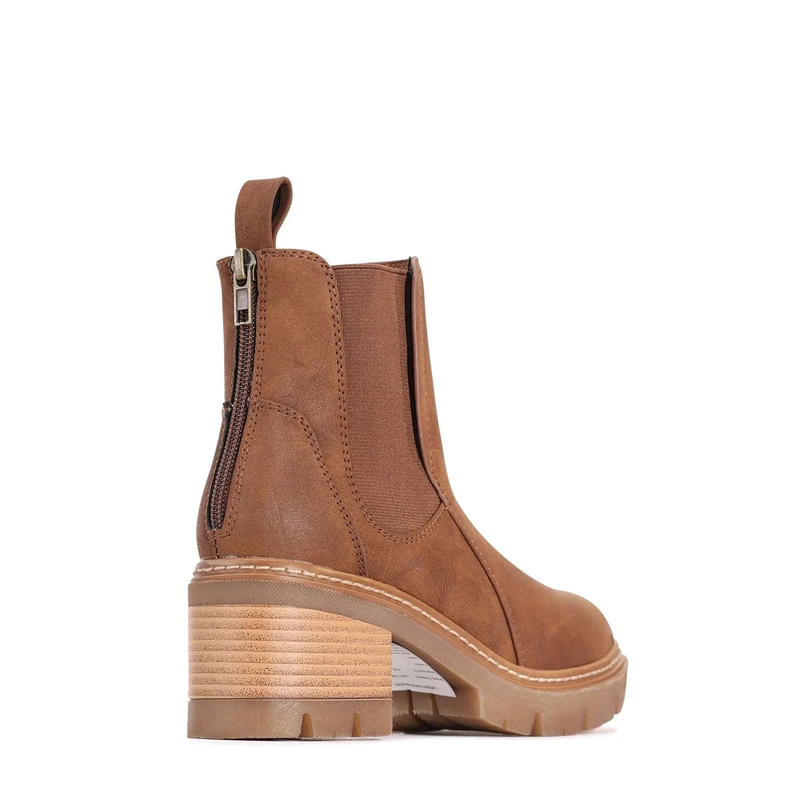 Los Cabos Women's Bita Heeled Chelsea Boots- Hazelnut - Image 4