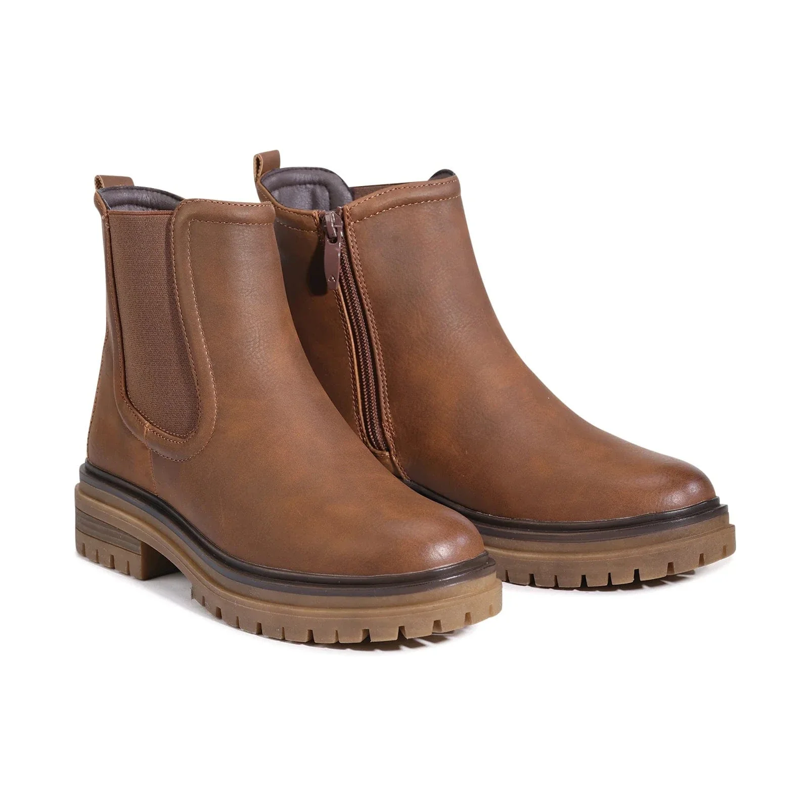 Los Cabos Women's Phoenix Chelsea Boots- Brandy - Image 3