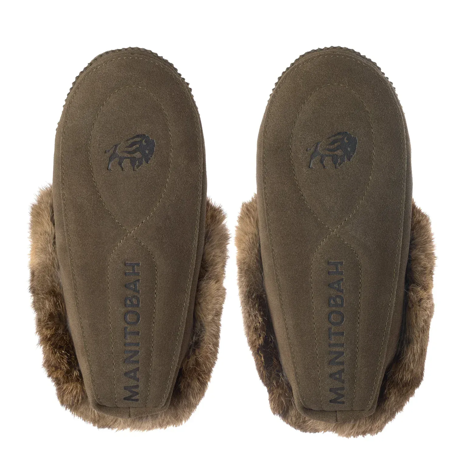 Manitobah Mukluks Women's Tipi Suede Moccasins- Olive - Image 3