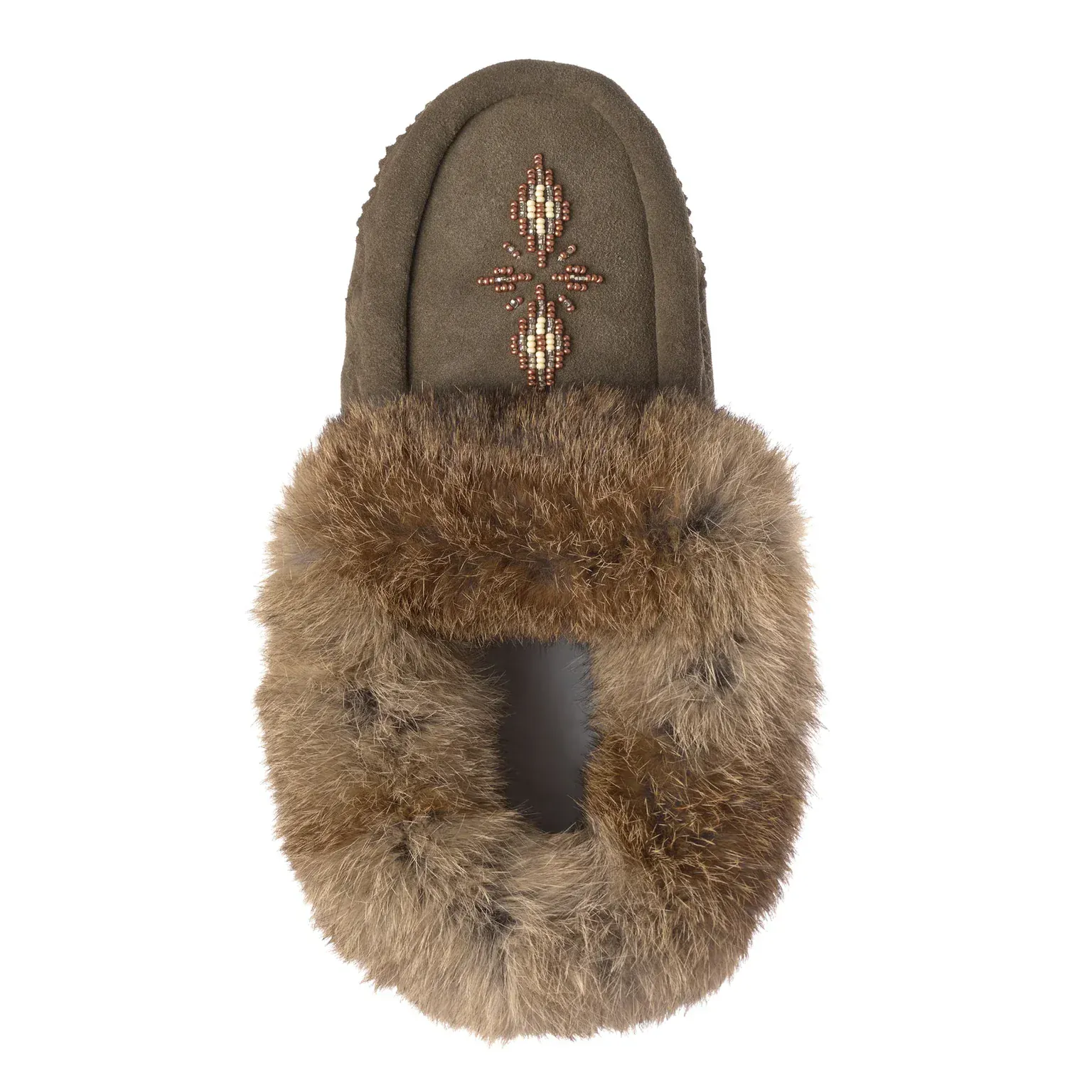 Manitobah Mukluks Women's Tipi Suede Moccasins- Olive - Image 4