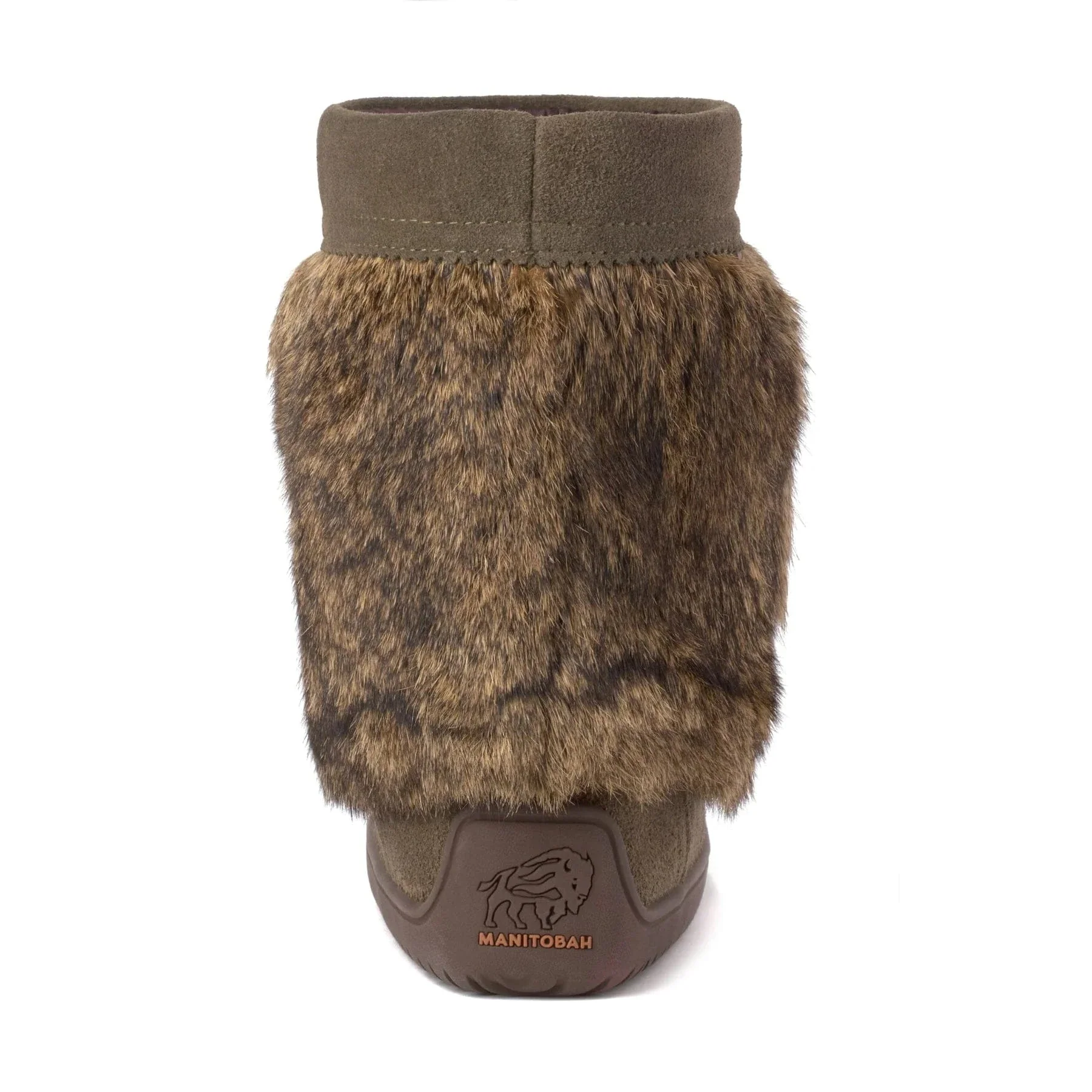 Manitobah Mukluks Suede Waterproof Half Mukluks- Olive - Image 3