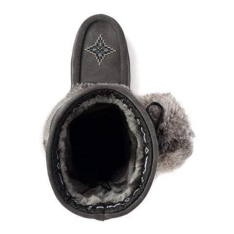 Manitobah Mukluks Snowy Owl Vibram Waterproof Mukluks- Charcoal - Image 4