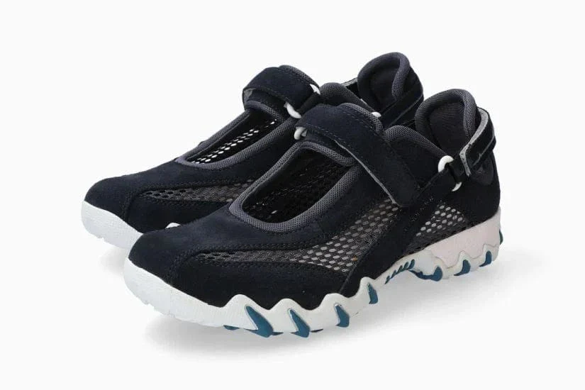 Mephisto All Rounder Women's Niro Shoes- Dark Blue - Image 3