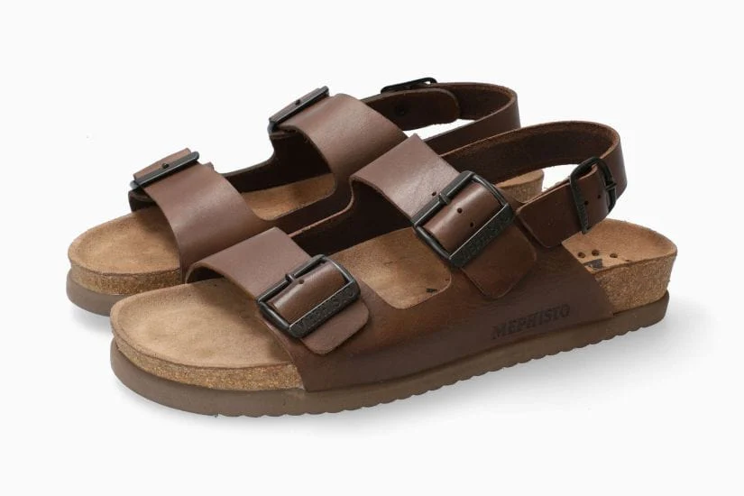 Mephisto Men's Nardo Sandals- Dark Brown - Image 2