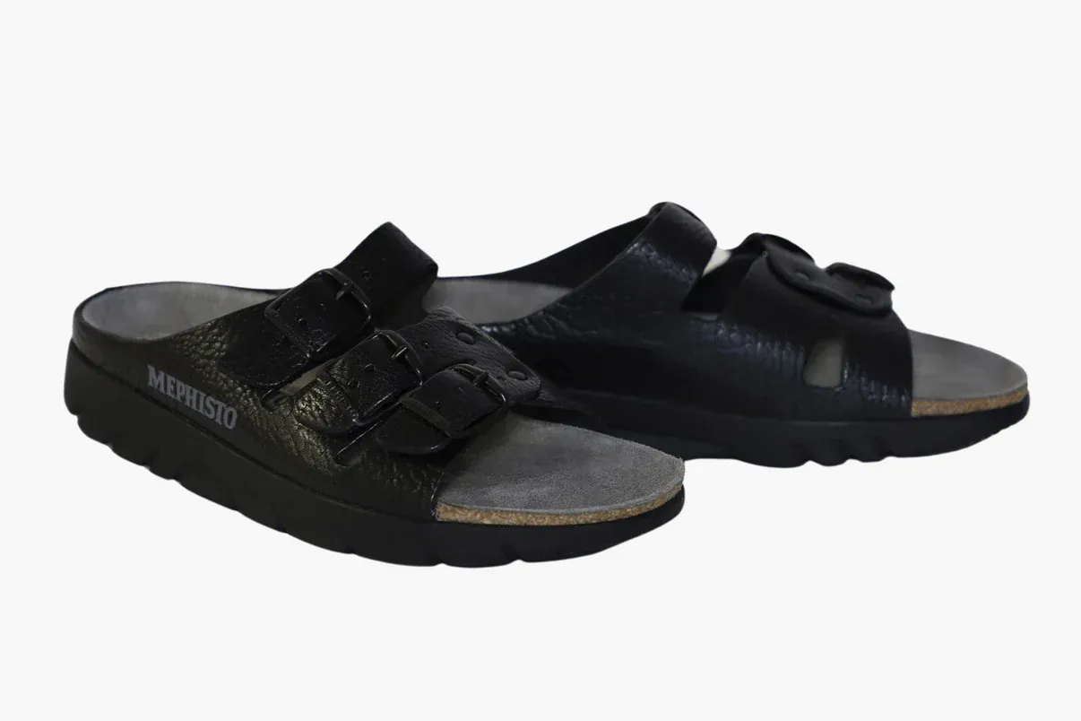 Mephisto Unisex Zach Fit Sandals- Black - Image 2