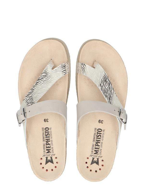 Mephisto Women's Helen Mix Sandals- Fog Zebra - Image 2