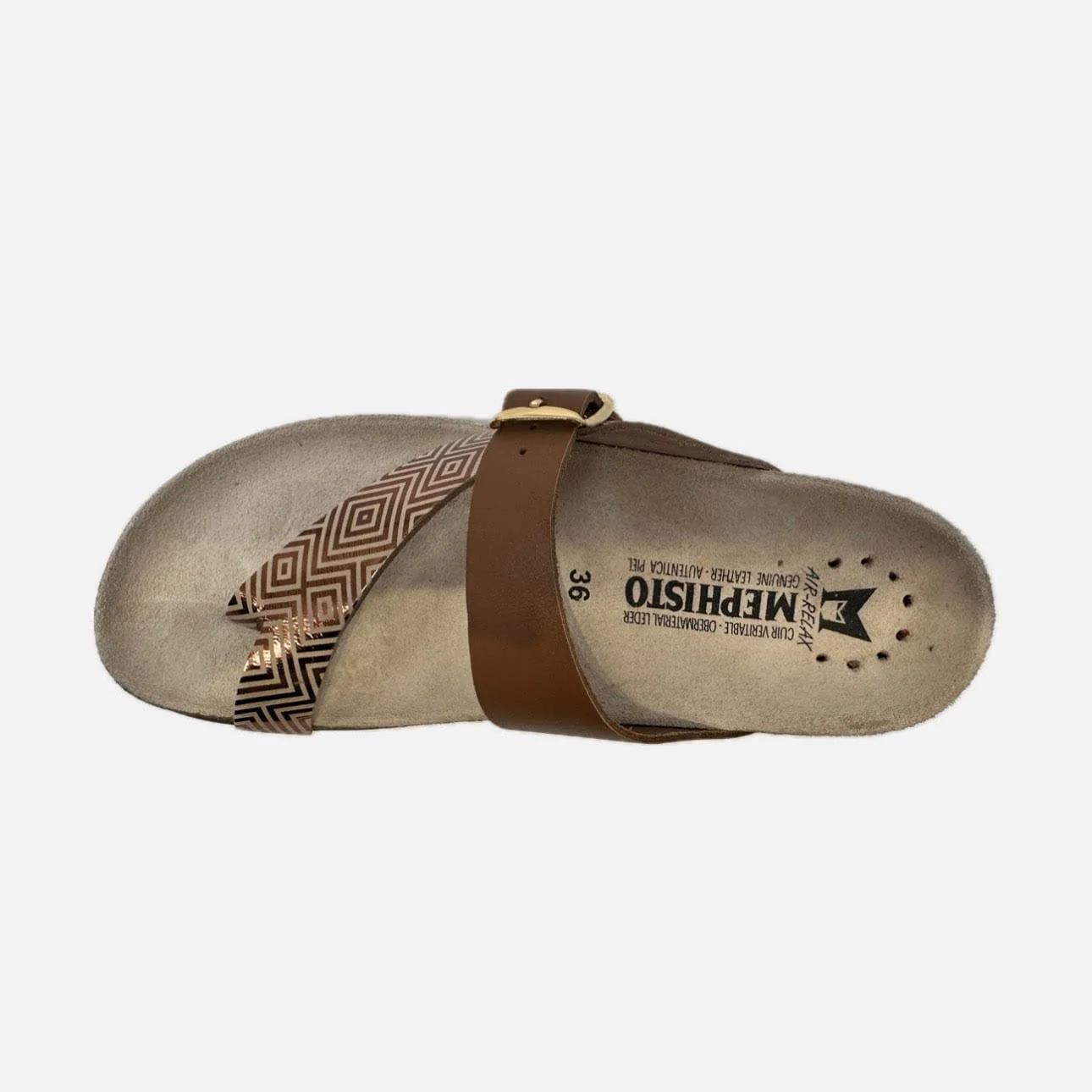 Mephisto Women's Helen Mix Sandals- Light Sand Metro - Image 4