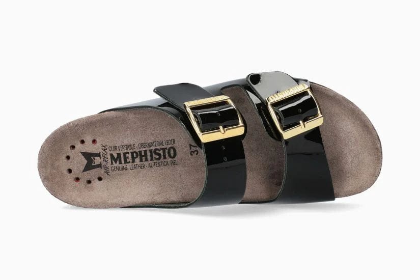 Mephisto Women's Hester Sandals- Black Patent - Image 2
