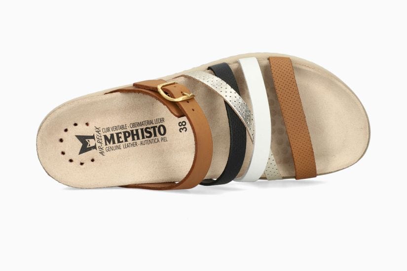 Mephisto Women's Huleda Sandals- Camel Black - Image 3