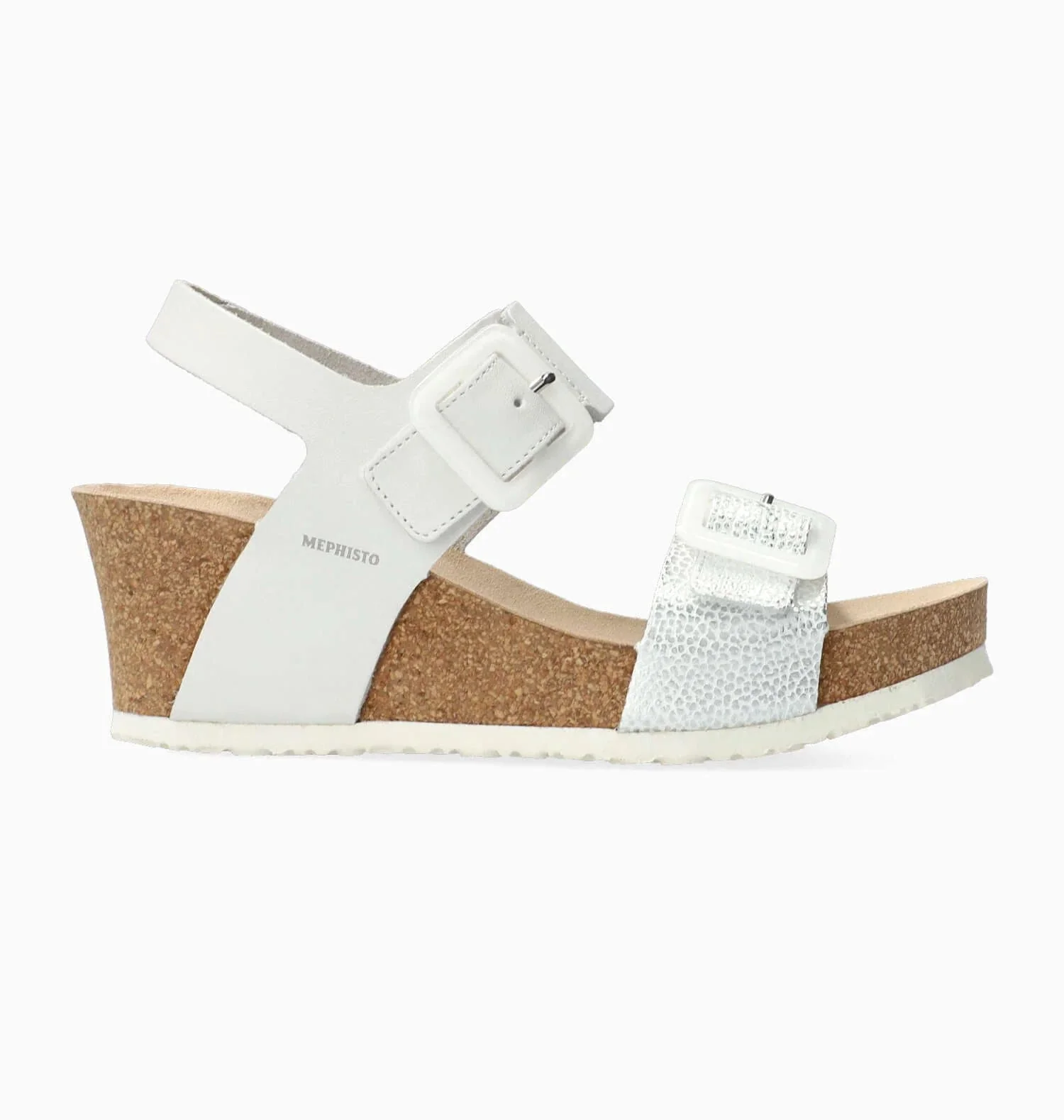 Mephisto Women's Lissia Wedge Sandals- White