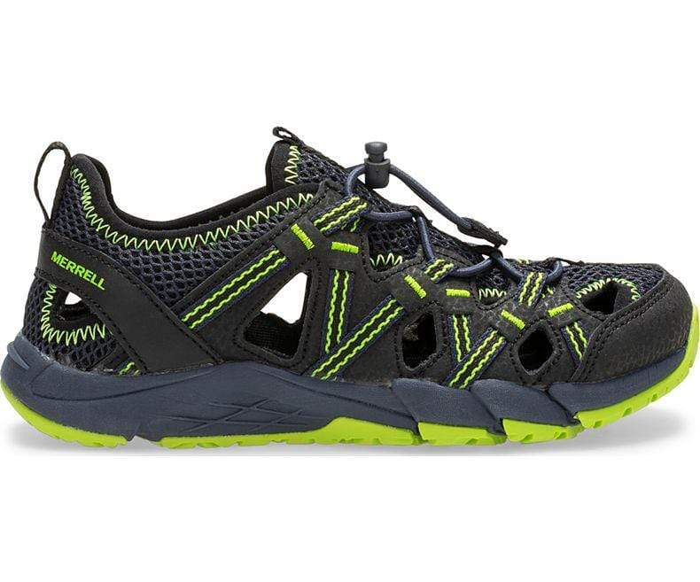 Merrell Kids Hydro Choprock Sandals- Black/ Lime