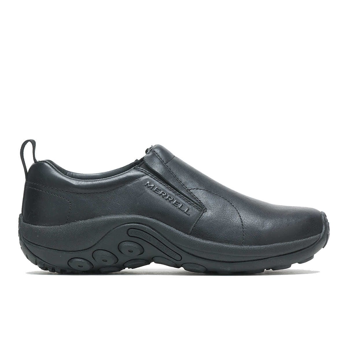Merrell Men's Jungle Moc 2 Slip Ons- Black Leather