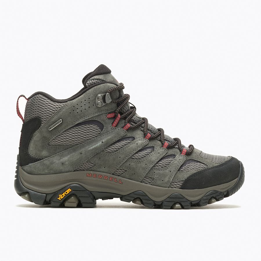 Merrell Men's Moab 3 Mid Waterproof Hiking Boots- Beluga