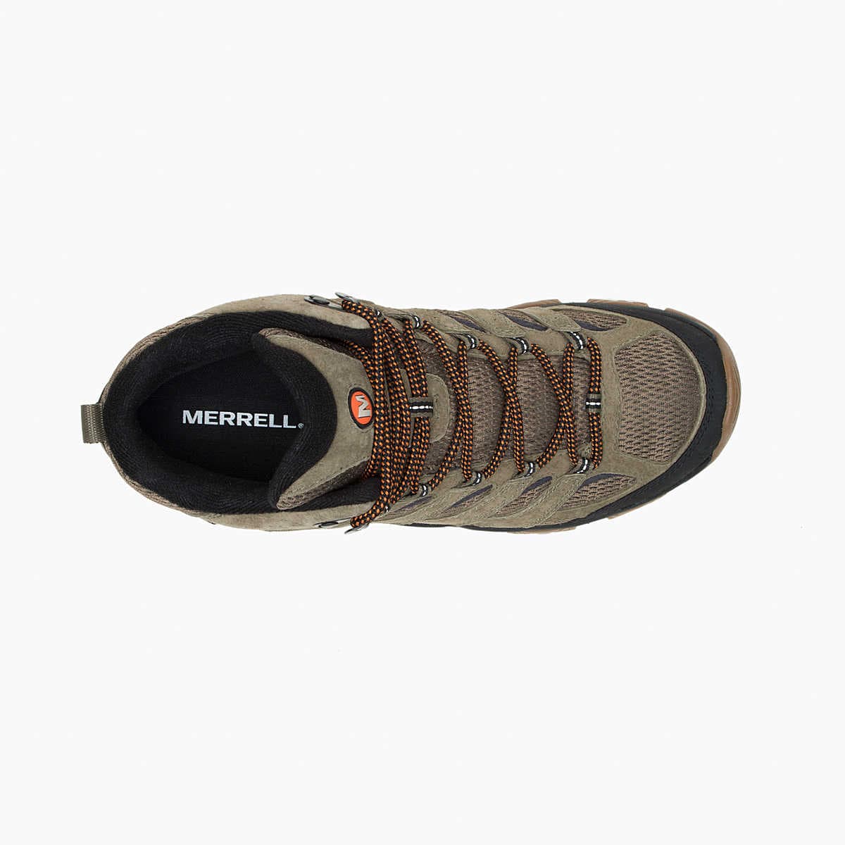 Merrell Men's Moab 3 Mid Waterproof Hiking Boots- Olive/ Gum - Image 6