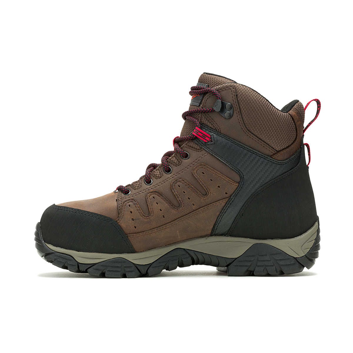 Merrell Men's Equinox 6" Waterproof CSA Work Boots- Brown - Image 3