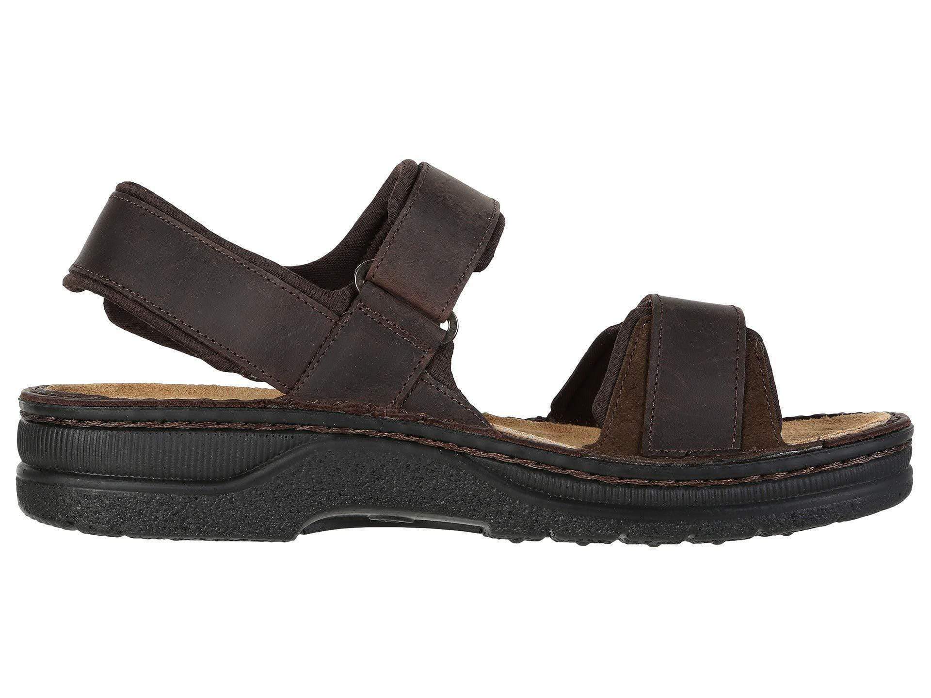 Naot Men's Arthur Sandals- Crazy Horse Leather/Hash Suede - Image 2