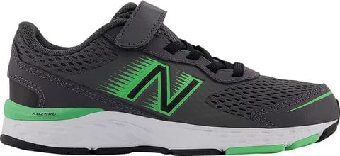 New Balance Kids 680v6 Running Shoes- Magnet Black
