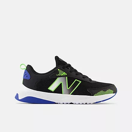 New Balance Kids 545 Running Shoes- Black/Green/Cobalt