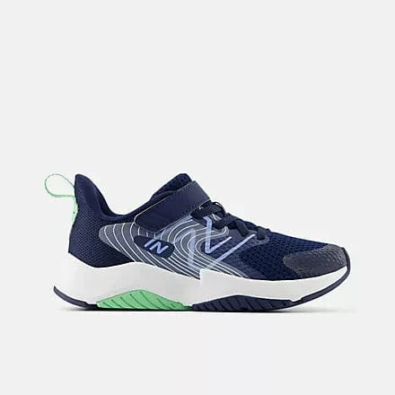 New Balance Kids Rave Run Bungee Running Shoes- Blue
