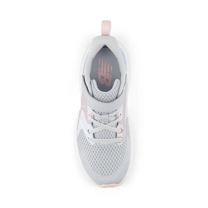 New Balance Kids Rave Run Bungee Running Shoes- Grey/ Purple - Image 4