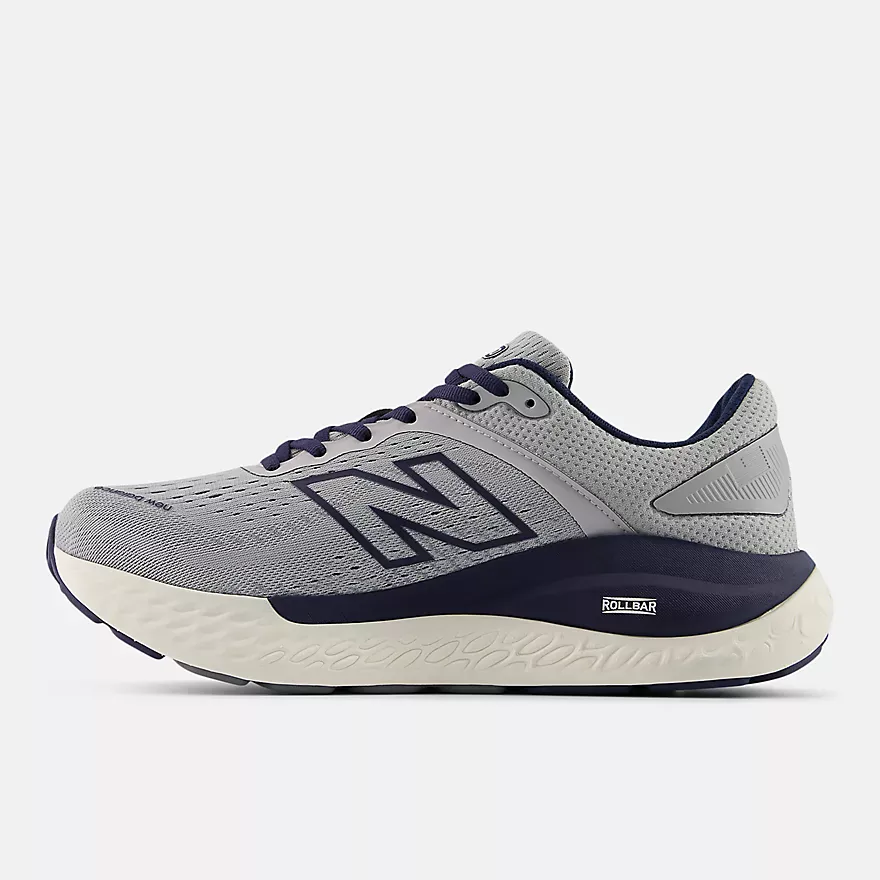 New Balance Men's 1540v4 Walking Shoes- Aluminium Gray/ NB Navy - Image 3