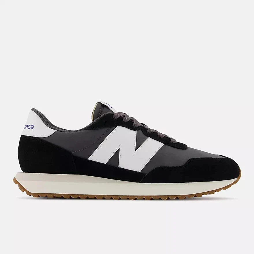 New Balance Men's 237 Running Sneakers- Black with Magnet