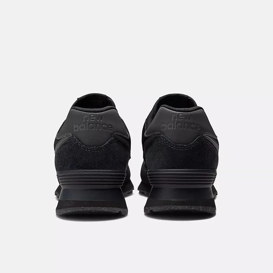 New Balance Men's 574 Classic Sneakers- All Black - Image 3