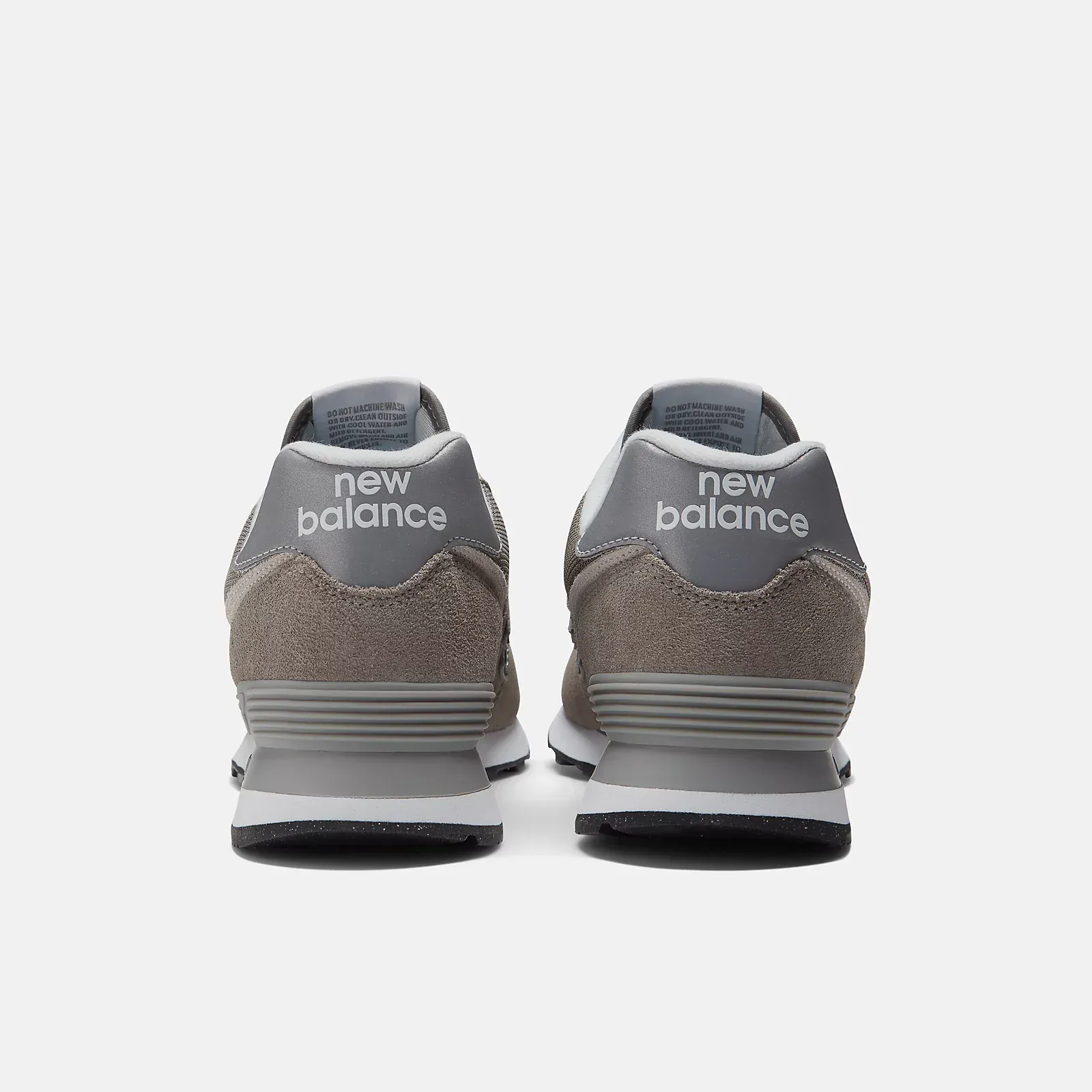 New Balance Men's 574 Classic Sneakers- Grey/White - Image 6