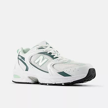 New Balance Unisex 530 Sneakers- White/Green - Image 2
