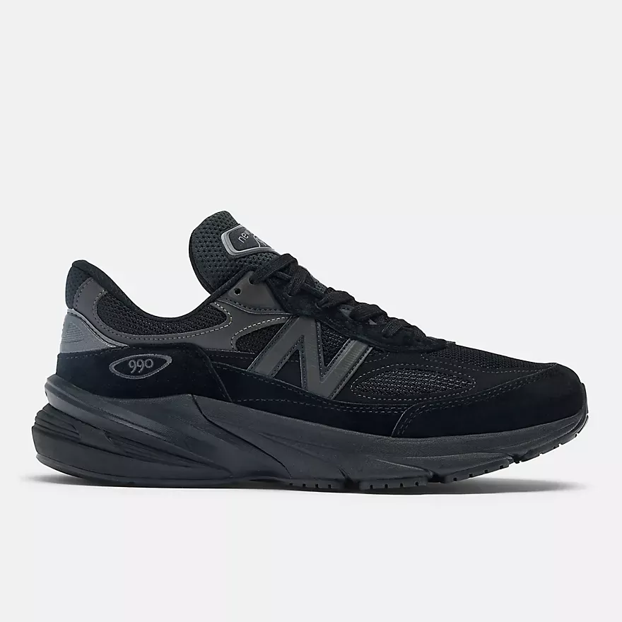 New Balance Unisex 990v6 Running Shoes - All Black