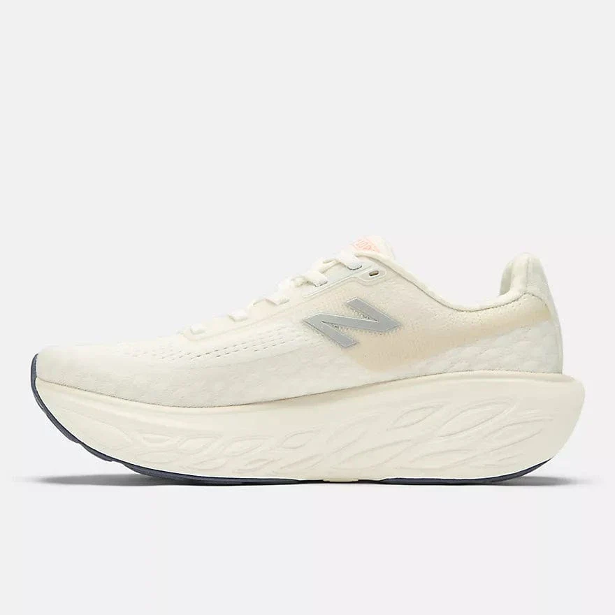 New Balance Women's 1080v14 Running Shoes- Sea Salt with Vintage Indigo and Hot Mango - Image 3
