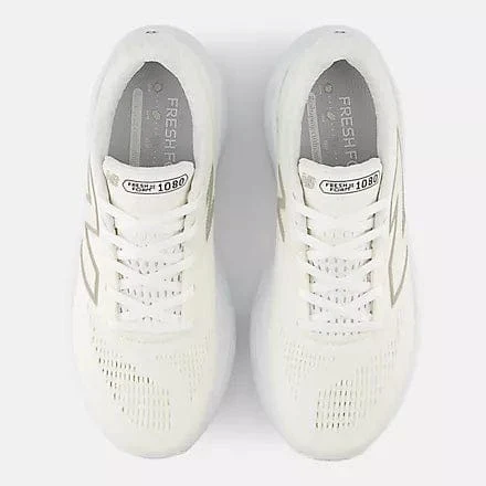 New Balance Women's 1080v14 Running Shoes- White Gold/ Sea Salt - Image 4
