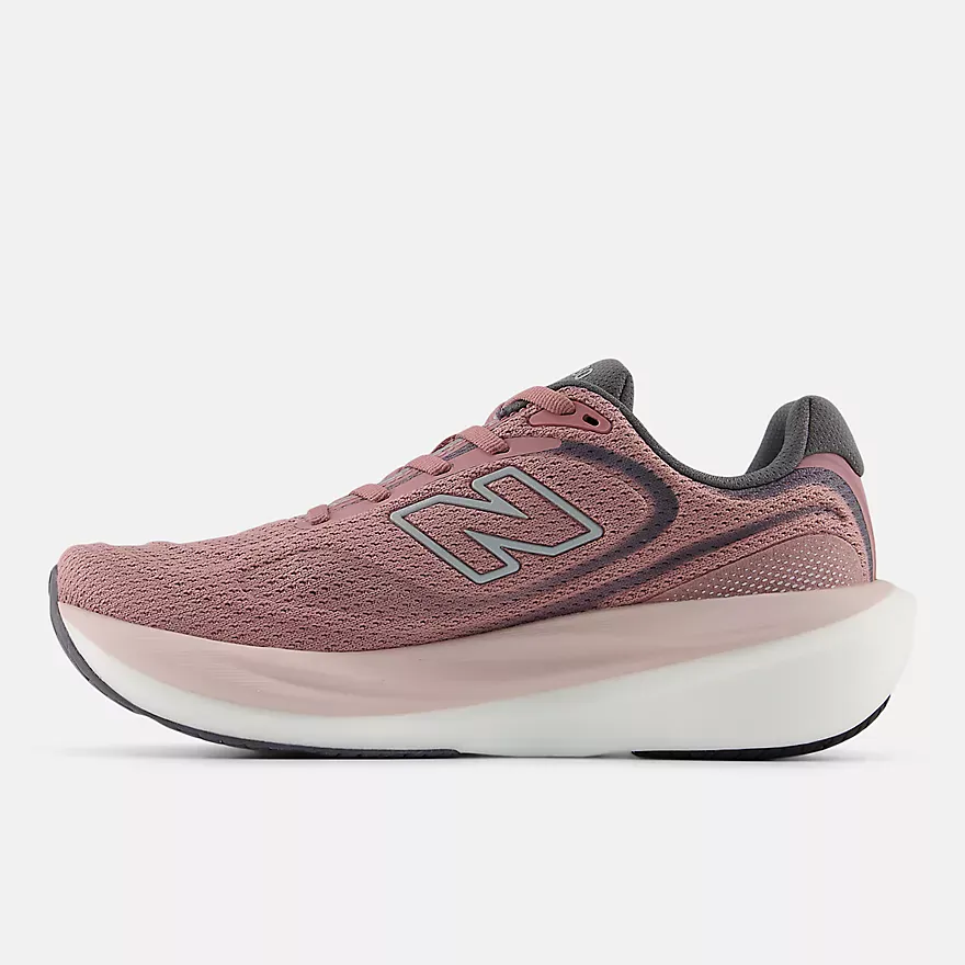 New Balance Women's 1080v15 Running Shoes- Rosewood/ Silver Metallic/ Neptune Grey - Image 2