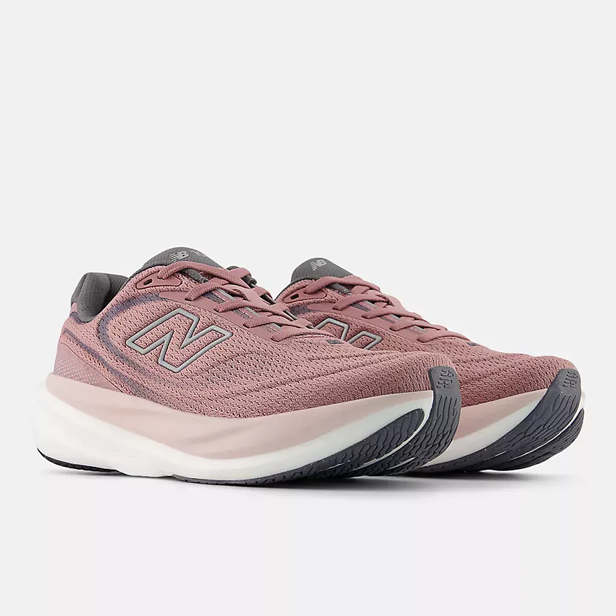 New Balance Women's 1080v15 Running Shoes- Rosewood/ Silver Metallic/ Neptune Grey - Image 3