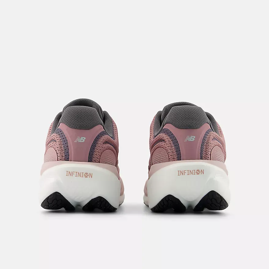 New Balance Women's 1080v15 Running Shoes- Rosewood/ Silver Metallic/ Neptune Grey - Image 5