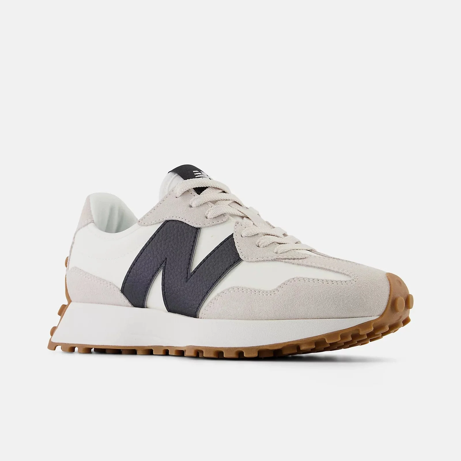 New Balance Women's 327 Sneakers- Beige/Black - Image 2
