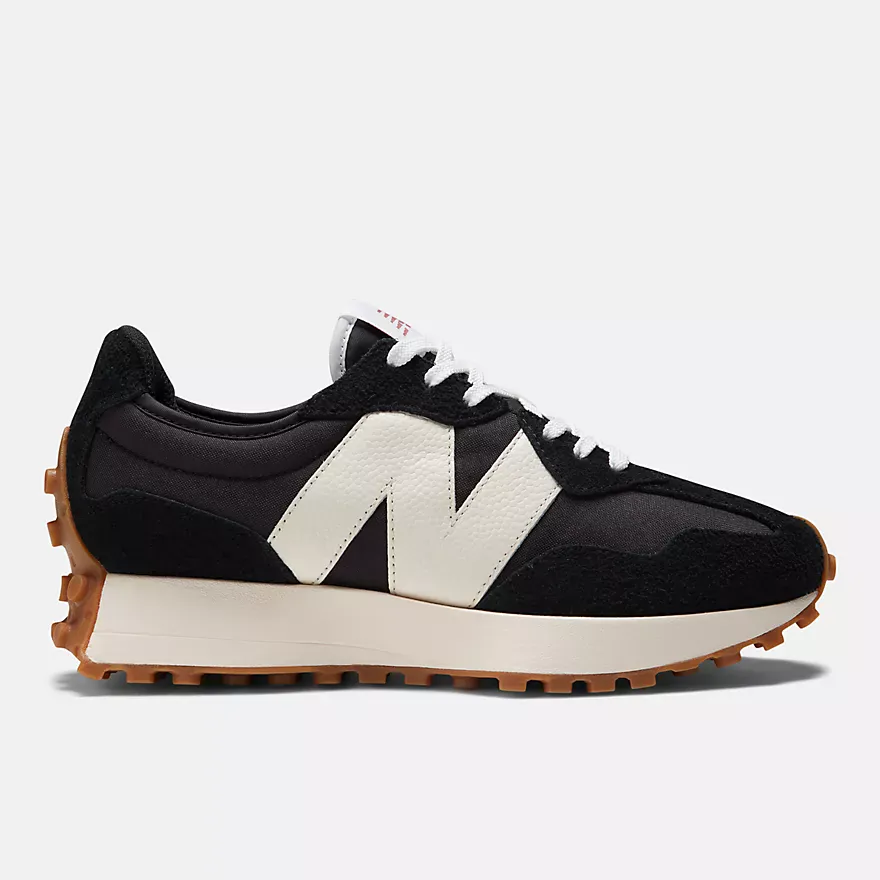 New Balance Women's 327 Sneakers- Black
