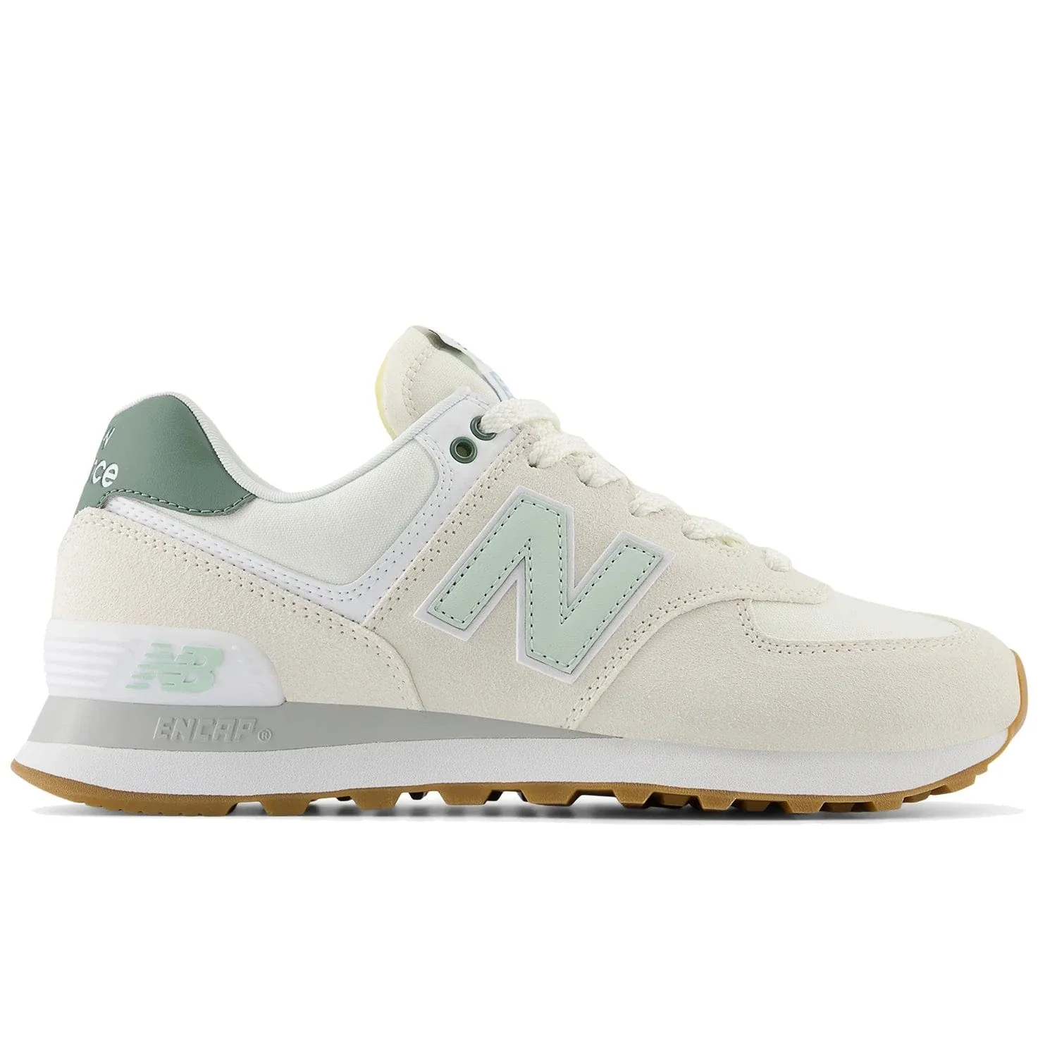 New Balance Women's 574 Classic Sneakers- Sea Salt/ New Spruce