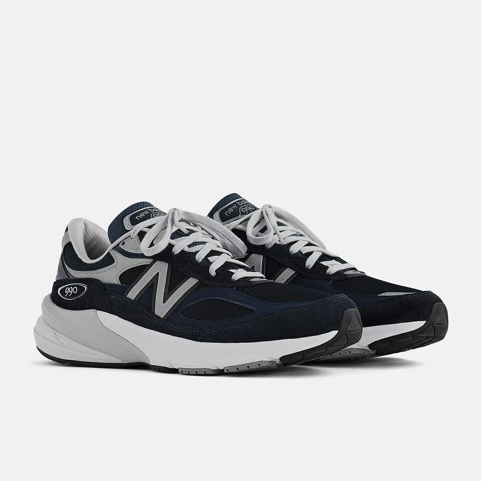 New Balance Women's 990v6 Running Shoes- Navy/White - Image 4