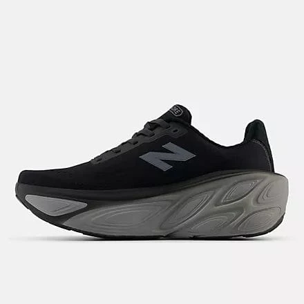 New Balance Women's More Foam v5 Running Shoes- Black/Grey - Image 3